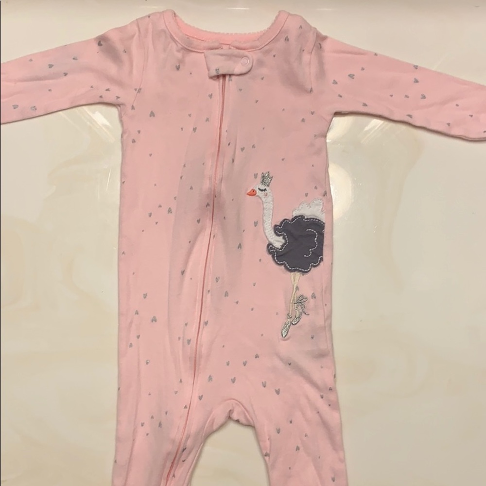 Ostrich non footie pajamas
